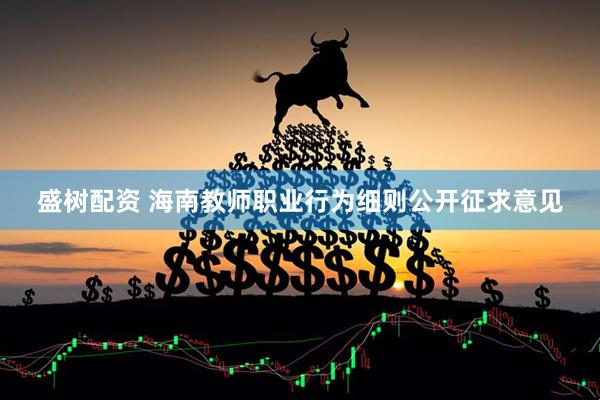 盛树配资 海南教师职业行为细则公开征求意见